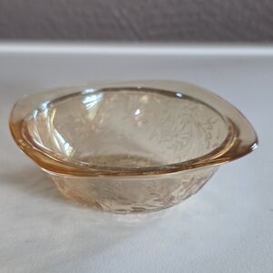 Vintage Jeanette Floragold Glass Bowl